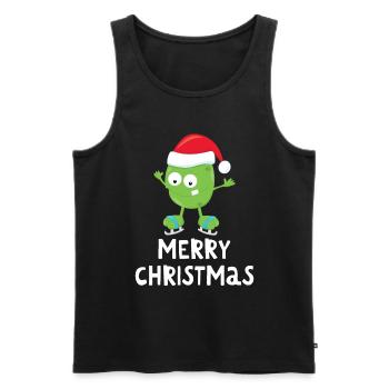 Joyeux Noël Drôle de Chemise de Noël - Débardeur bio Premium Homme - noir - Devant - AI Model Male 178 light (178cm)