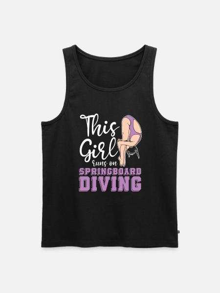 Diving Diver Girls - Men's Premium Organic Tank Top - black