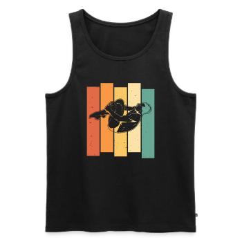 Diving Divers - Men's Premium Organic Tank Top - black - Front - AI Model Male 178 light (178cm)