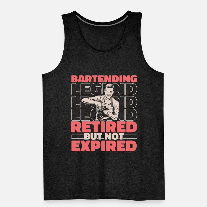 Bartender Retired Bartender Men's Premium Organic Tank Top