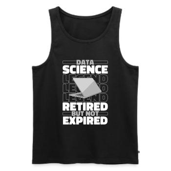 Data Science Data Analyst Im Ruhestand - Männer Premium Bio Tank Top - Schwarz - Vorne - AI Model Male 178 light (178cm)