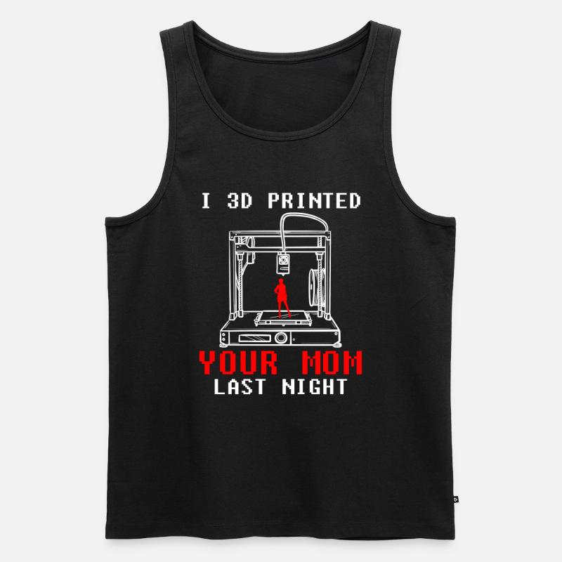 Entwickler Coder Programmierer 3D Drucker - Männer Premium Bio Tank Top - Schwarz