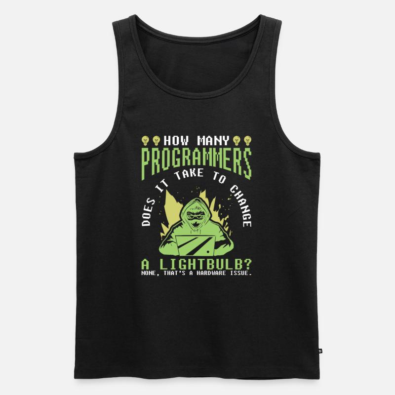 Entwickler Coder Programmierer Witzig - Männer Premium Bio Tank Top - Schwarz