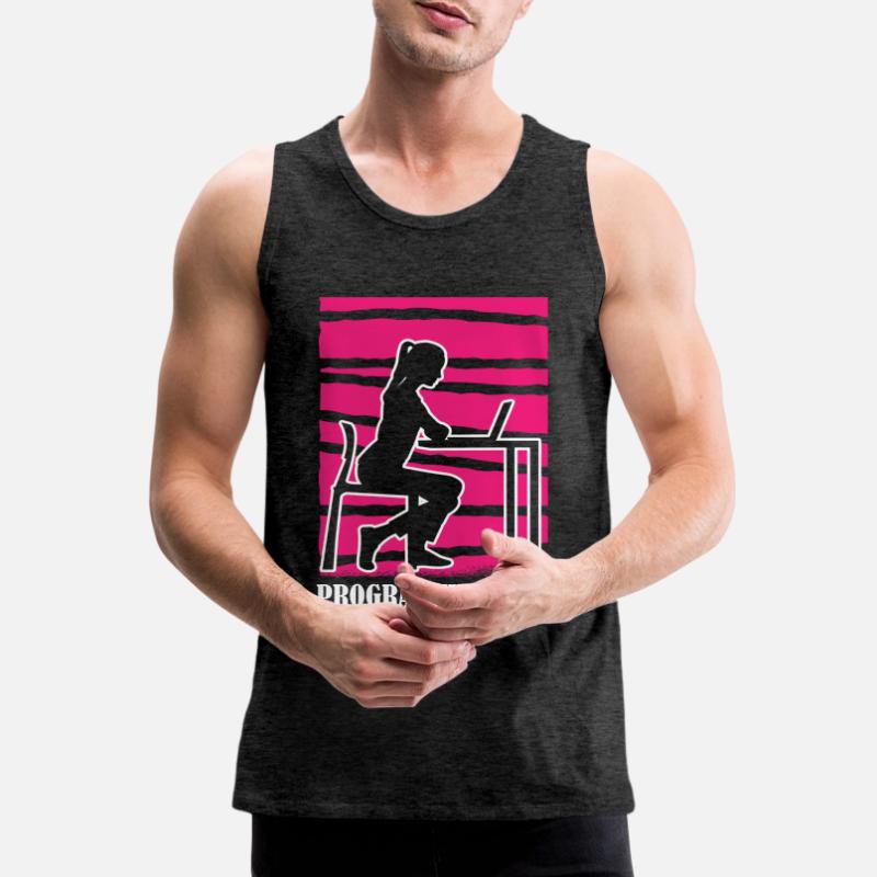 Developer Coder Programmer Mama Men's Premium Organic Tank Top