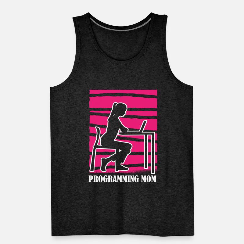 Entwickler Coder Programmierer Mama Männer Premium Bio Tank Top