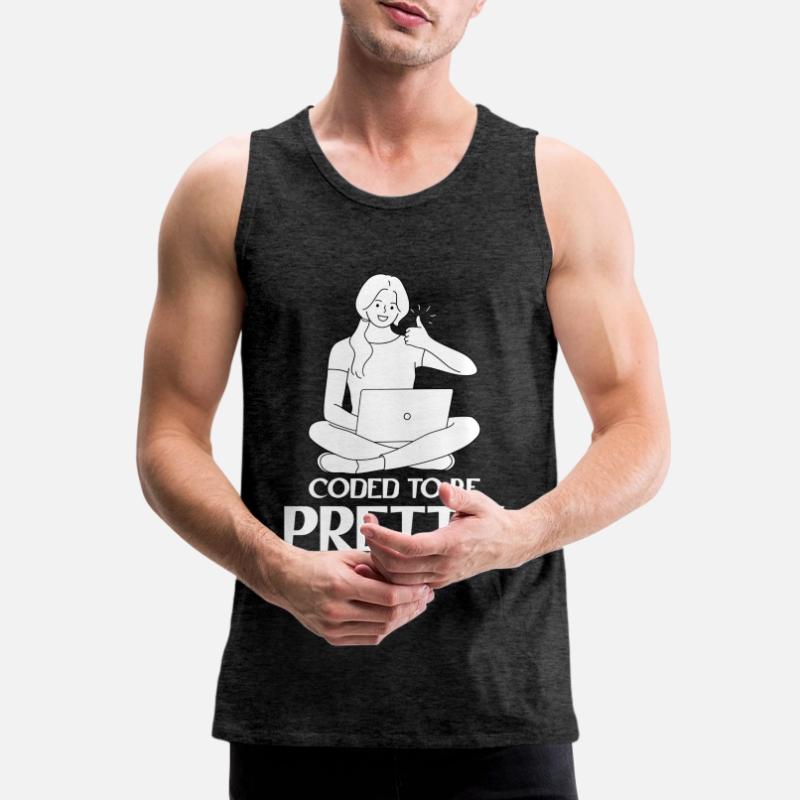 Developer Coder Programmer Woman Men's Premium Organic Tank Top
