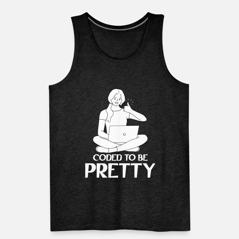 Developer Coder Programmer Woman Men's Premium Organic Tank Top