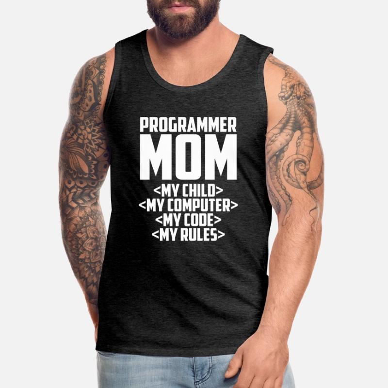 Developer Coder Programmer Mama Men's Premium Organic Tank Top