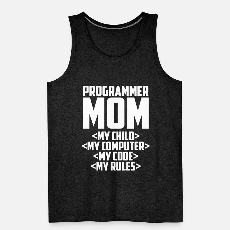 Développeur Coder Programmeur Mama Débardeur bio Premium Homme