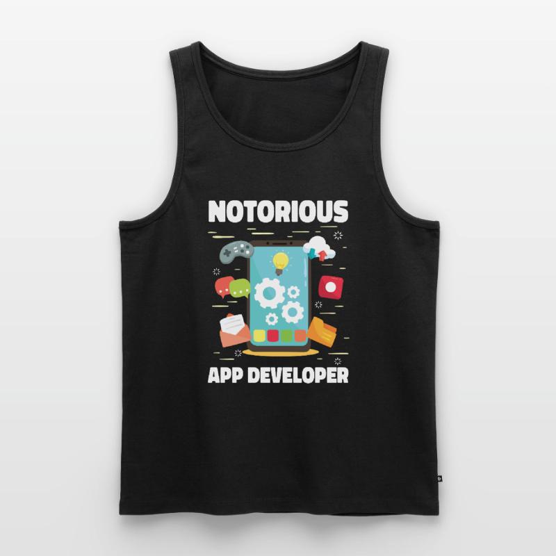 Développeur Coder Programmer App Débardeur bio Premium Homme
