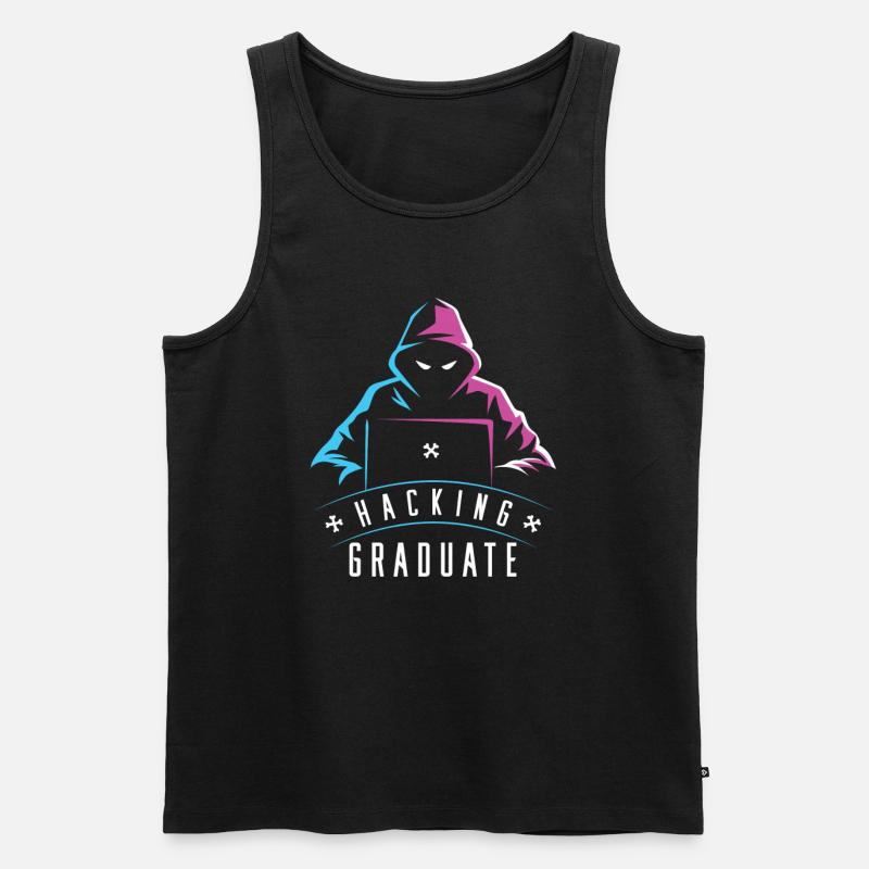 Entwickler Coder Programmierer Absolvent - Männer Premium Bio Tank Top - Schwarz