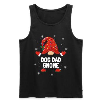 Christmas Dwarf Dog Dad Gnome Christmas Families - Men's Premium Organic Tank Top - black - Front - Michal (187cm)