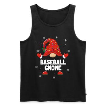 Christmas Dwarf Baseball Gnome Christmas Families - Men's Premium Organic Tank Top - black - Front - Michal (187cm)