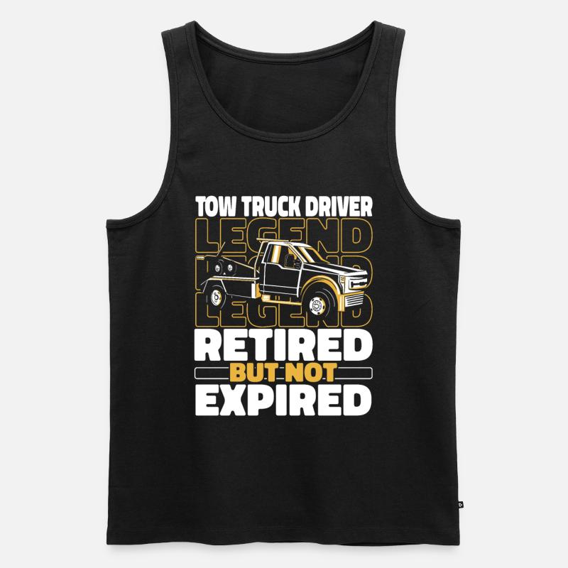 Abschleppdienst Abschlepper Im Ruhestand - Männer Premium Bio Tank Top - Schwarz