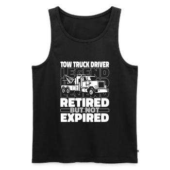 Abschleppdienst Abschlepper Im Ruhestand - Männer Premium Bio Tank Top - Schwarz - Vorne - AI Model Male 178 light (178cm)