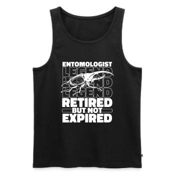 Entomologie Entomologe Insekt Im Ruhestand - Männer Premium Bio Tank Top - Schwarz - Vorne - Michal (187cm)