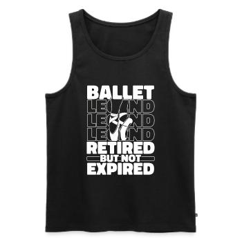 Ballet Balerina Im Ruhestand - Männer Premium Bio Tank Top - Schwarz - Vorne - AI Model Male 178 light (178cm)