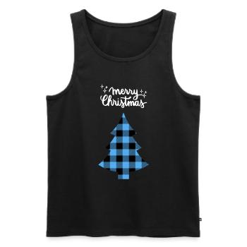 Joyeux Noël Drôle de Chemise de Noël - Débardeur bio Premium Homme - noir - Devant - Michal (187cm)