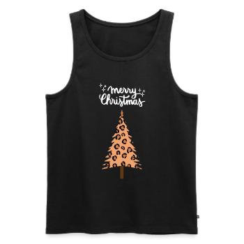 Joyeux Noël Drôle de Chemise de Noël - Débardeur bio Premium Homme - noir - Devant - Michal (187cm)