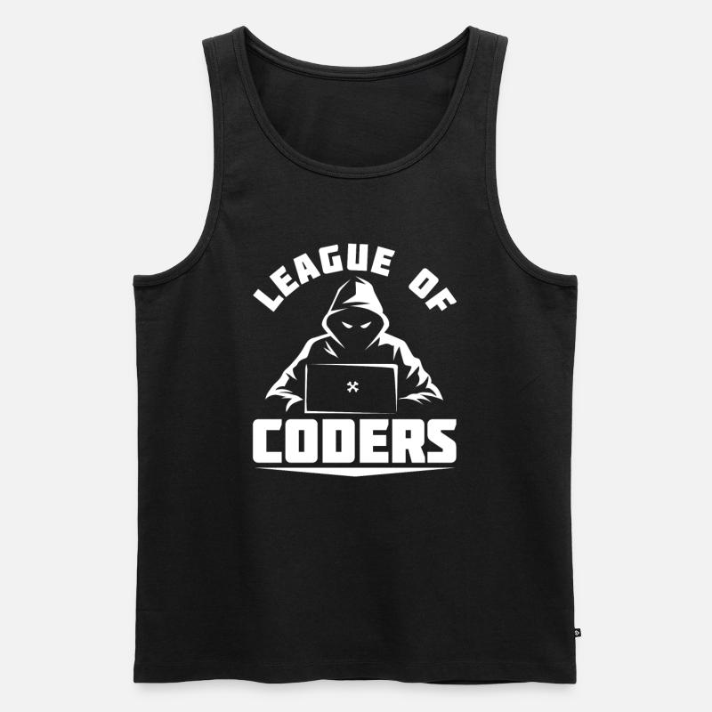 Developer Coder Programmer - Men's Premium Organic Tank Top - black
