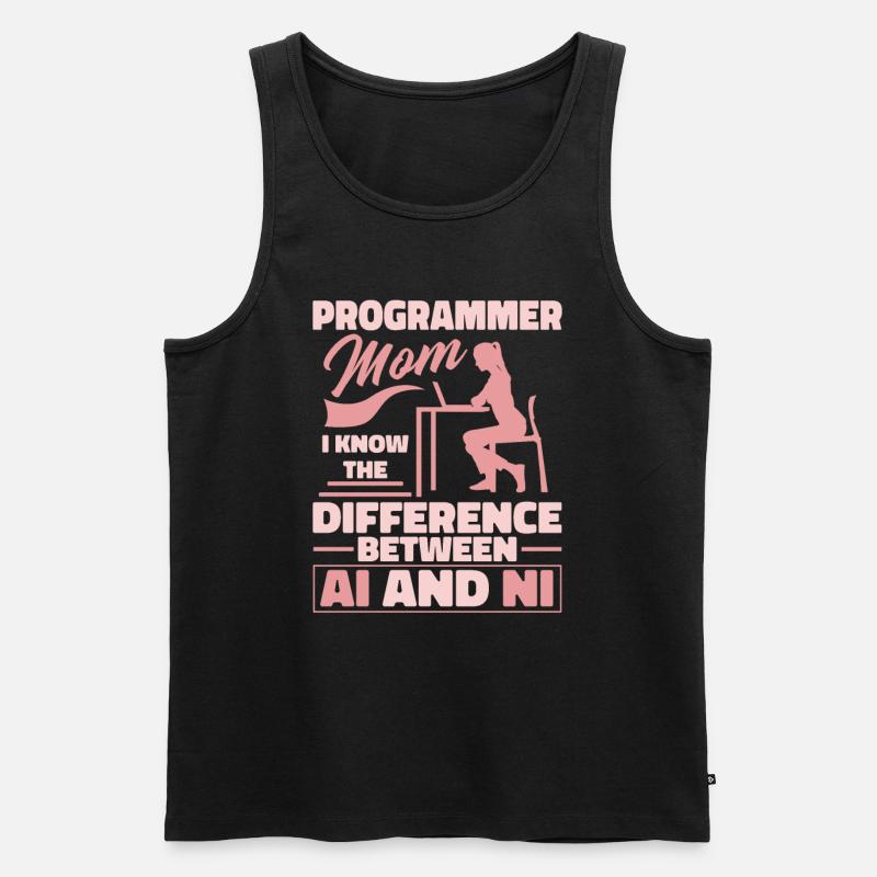 Développeur Coder Programmeur Mama - Débardeur bio Premium Homme - noir