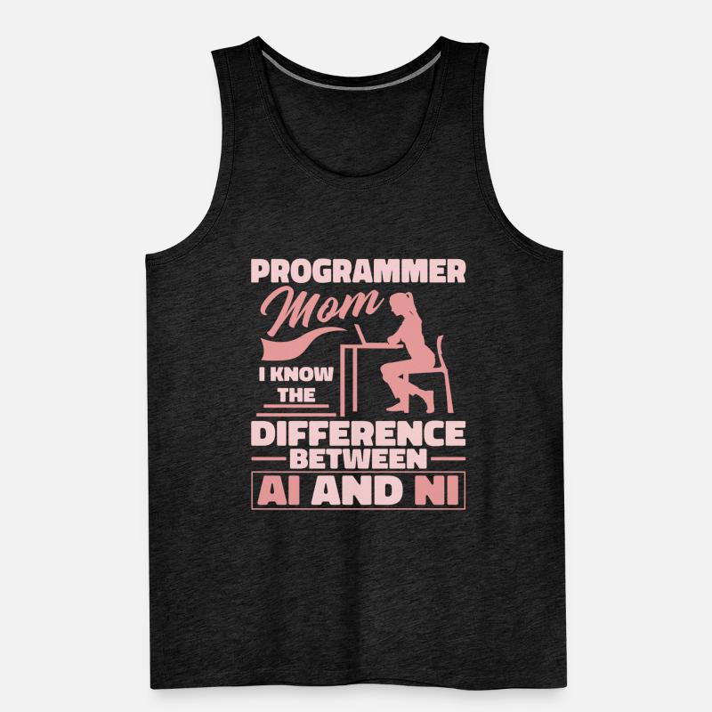Entwickler Coder Programmierer Mama Männer Premium Bio Tank Top