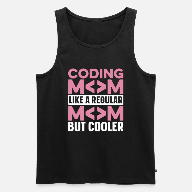 Developer Coder Programmer Mama - Men's Premium Organic Tank Top - black