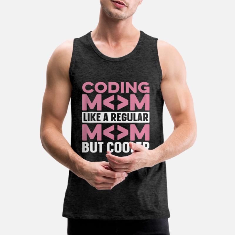Entwickler Coder Programmierer Mama Männer Premium Bio Tank Top