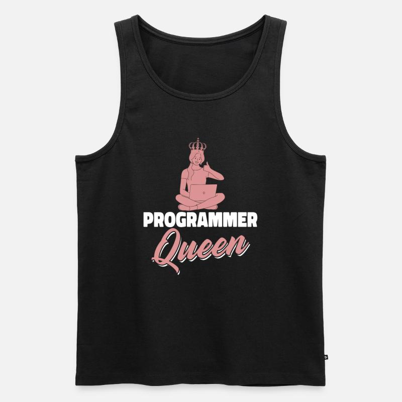 Developer Coder Programmer Queen - Men's Premium Organic Tank Top - black