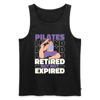 Pilates Im Ruhestand - Männer Premium Bio Tank Top - Schwarz - Vorne - Michal (187cm)