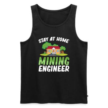 Engineer Lustig Mining Engineer - Men's Premium Organic Tank Top - black - Front - Michal (187cm)