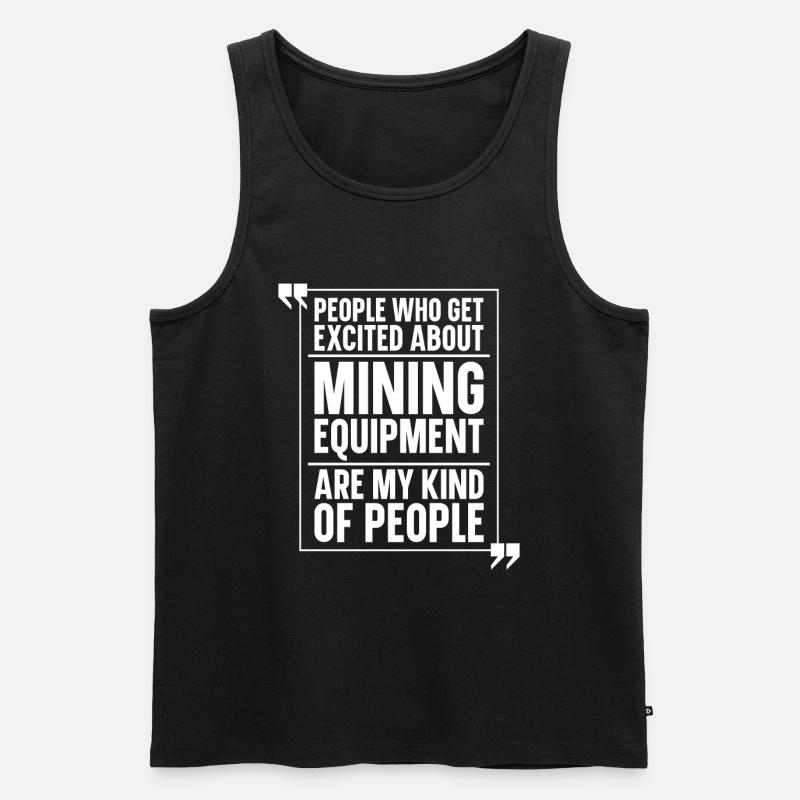 Engineer Mining Engineer - Men's Premium Organic Tank Top - black