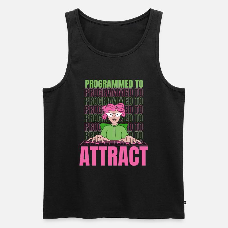 Développeur Coder Programmeur Drôle - Débardeur bio Premium Homme - noir