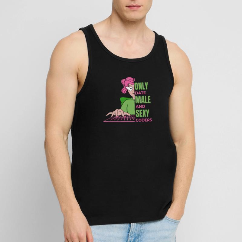 Developer Coder Programmer Humor Men's Premium Organic Tank Top