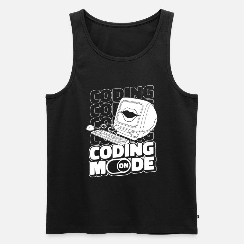 Entwickler Coder Programmierer Computer - Männer Premium Bio Tank Top - Schwarz