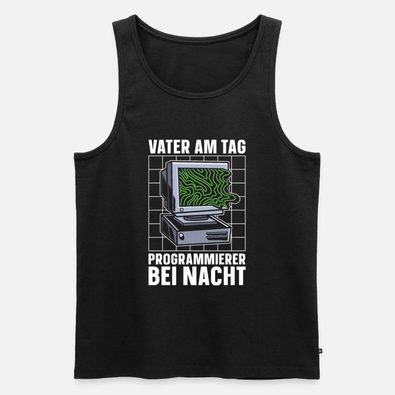 Entwickler Coder Programmierer - Männer Premium Bio Tank Top - Schwarz