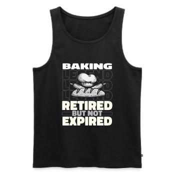 Boulangerie Baker Bakery Retraité - Débardeur bio Premium Homme - noir - Devant - Michal (187cm)