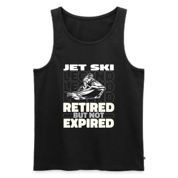 Jet Ski à la retraite - Débardeur bio Premium Homme - noir - Devant - Michal (187cm)