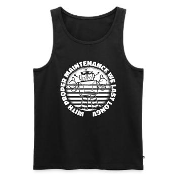 Robotik Ai Roboter - Männer Premium Bio Tank Top - Schwarz - Vorne - AI Model Male 178 light (178cm)