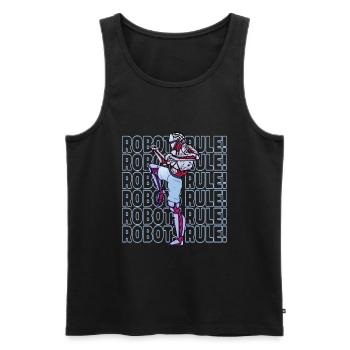 Robotik Ai Roboter - Männer Premium Bio Tank Top - Schwarz - Vorne - AI Model Male 178 light (178cm)