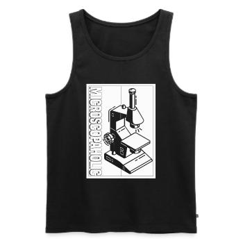 Biologie Biologe Mikroskop - Männer Premium Bio Tank Top - Schwarz - Vorne - Michal (187cm)