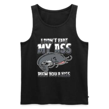 Wels I Didnt Fart My Butt Blew You A Kiss - Men's Premium Organic Tank Top - black - Front - Michal (187cm)