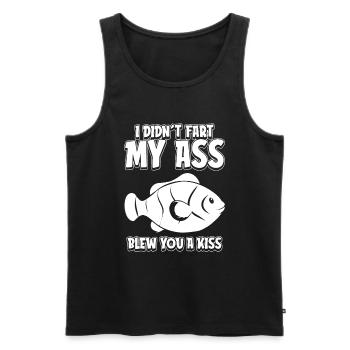 Clownfisch Witzig - Männer Premium Bio Tank Top - Schwarz - Vorne - AI Model Male 178 light (178cm)
