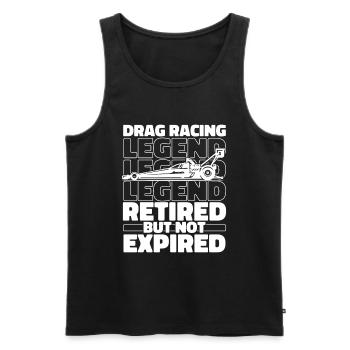 Dragster Drag Race Im Ruhestand - Männer Premium Bio Tank Top - Schwarz - Vorne - AI Model Male 178 light (178cm)