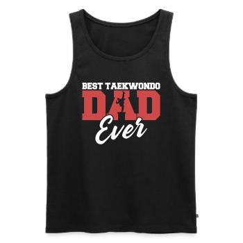 Taekwondo Père Taekwondo - Débardeur bio Premium Homme - noir - Devant - Michal (187cm)