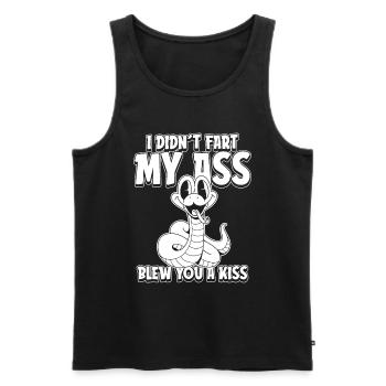 Schlange Witzig - Männer Premium Bio Tank Top - Schwarz - Vorne - Michal (187cm)