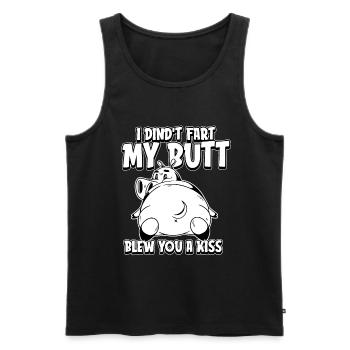 Hippopotamus Hippopotamus Funny - Men's Premium Organic Tank Top - black - Front - AI Model Male 178 light (178cm)