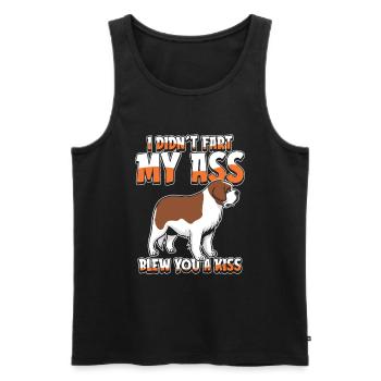St. Bernard humor - Men's Premium Organic Tank Top - black - Front - Michal (187cm)