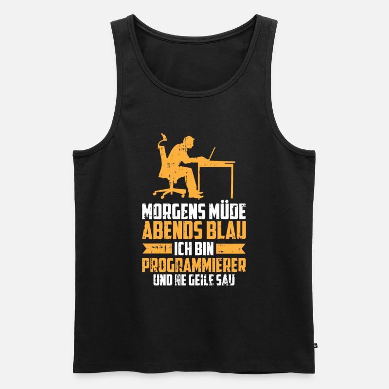 Entwickler Coder Programmierer - Männer Premium Bio Tank Top - Schwarz