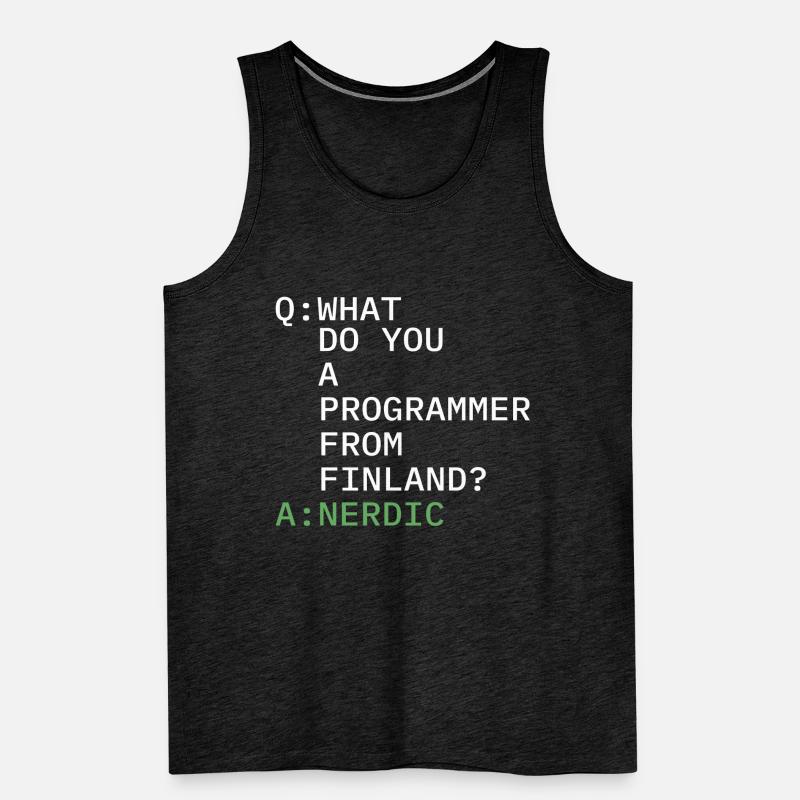 Développeur Coder Programmeur Bizarre Débardeur bio Premium Homme